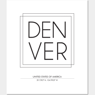 Denver City typography 2 Posters and Art